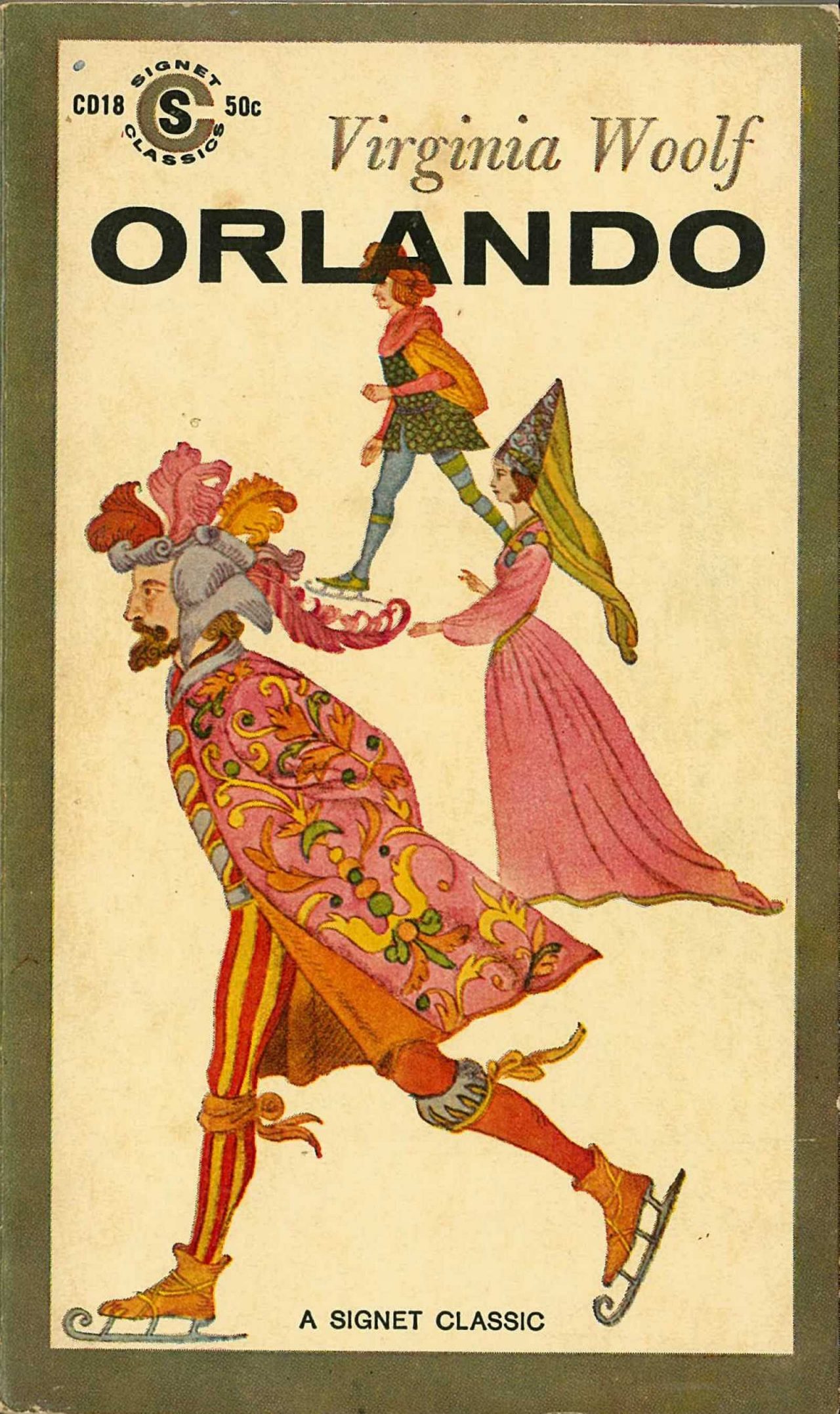 The cover of the book Orlando by Virginia Woolf