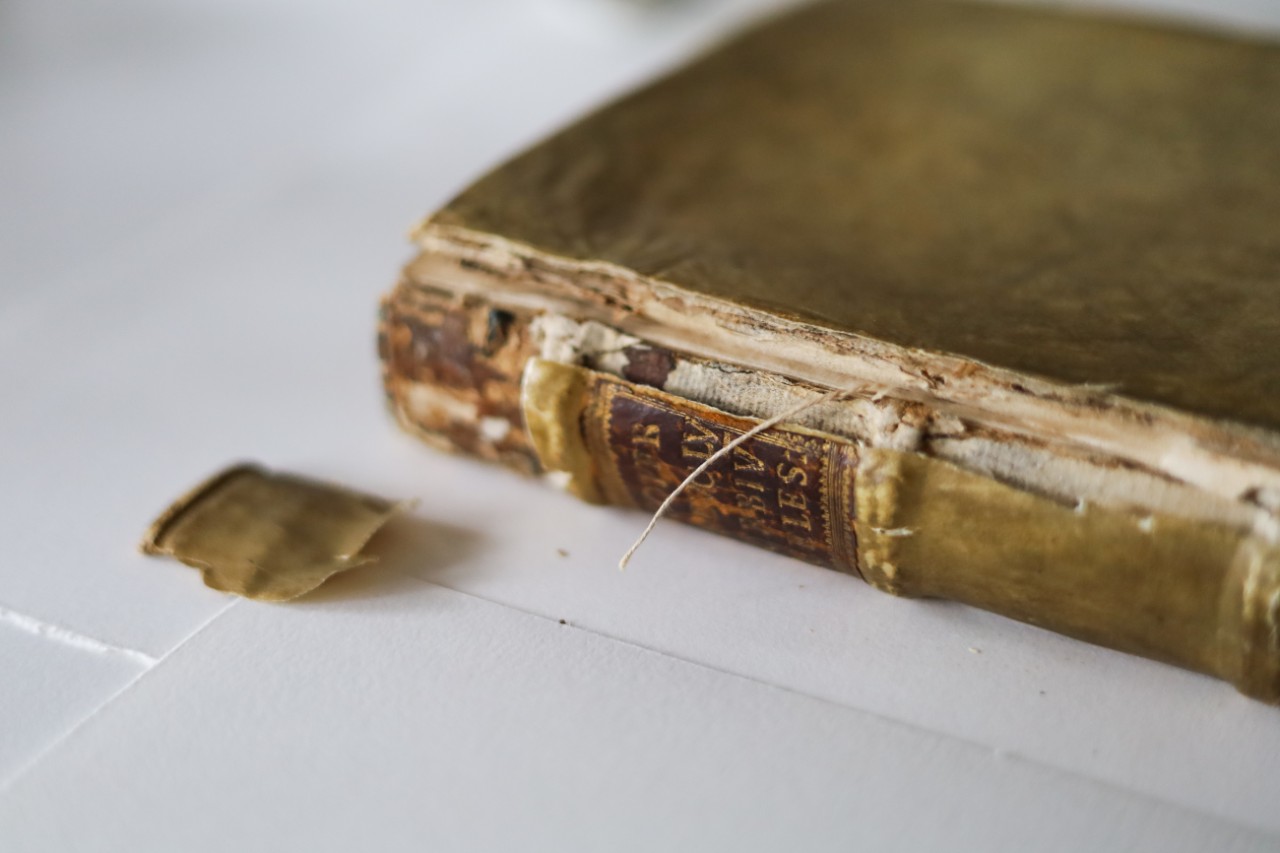 Close up of Copernicus' book 'De revolutionibus orbium coelestium'